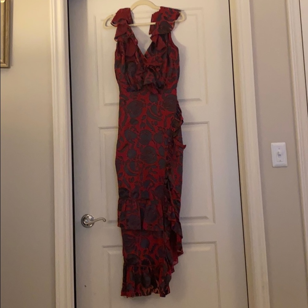 Red Saloni Maxi Dress